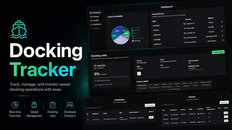 Docking Tracker Web App